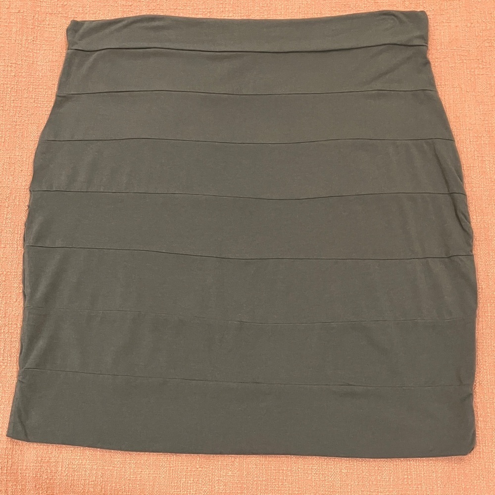 Bamboo fair trade Midi Skirt wm’s 1X gray